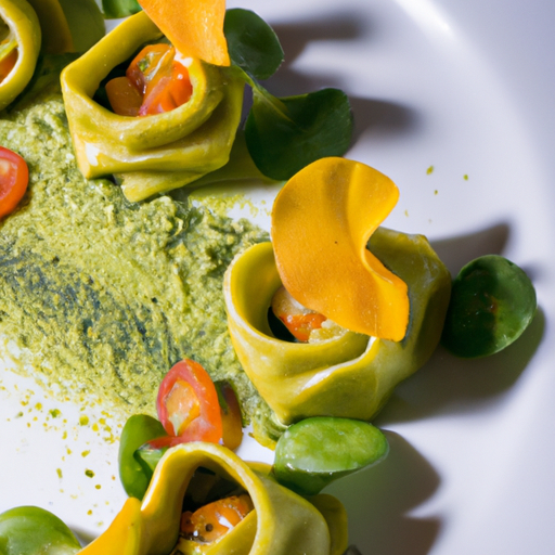Raviolis croustillants au pesto de tomates séchées