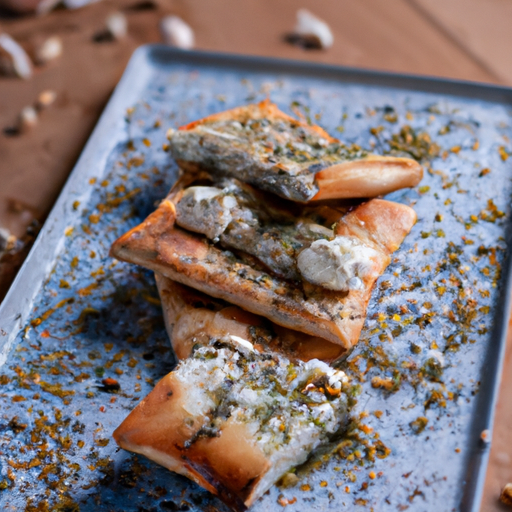 Feuilletés au zaatar et fromage halloumi