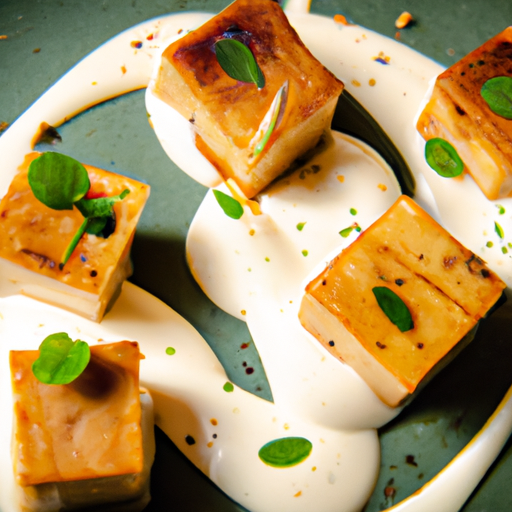 Carrés croustillants au sarrasin et crème de citron vert