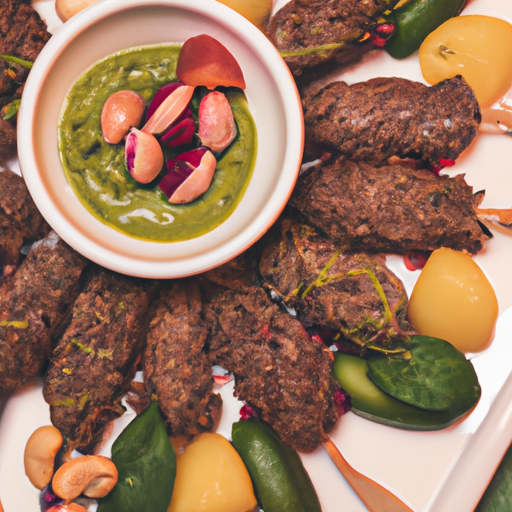 Brochettes de kefta libanaises aux pistaches