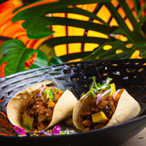 Tacos croustillants au canard confit et salsa mangue-avocat