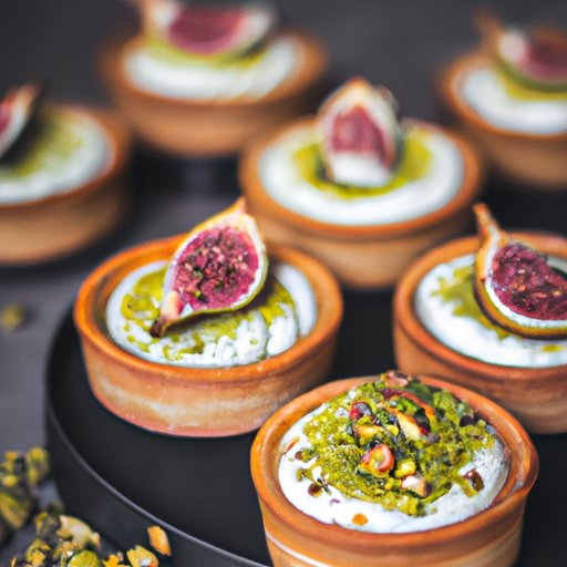 Tartelettes aux figues rôties et crème de pistache