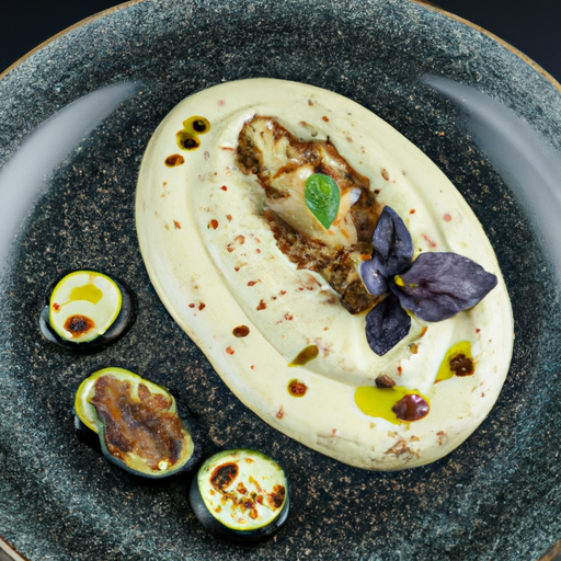 Crème d'aubergines épicée au yaourt