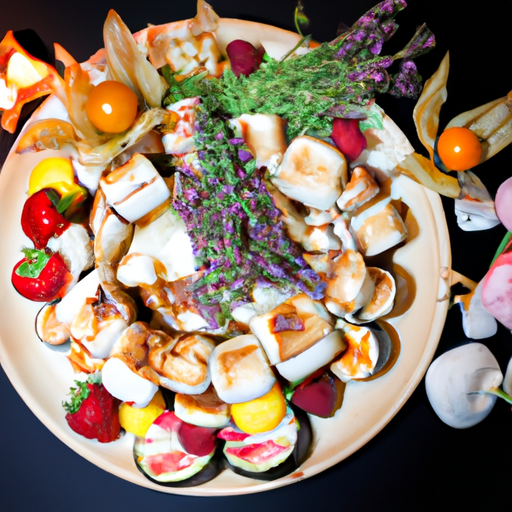 Brochettes de marshmallows grillés aux fruits exotiques