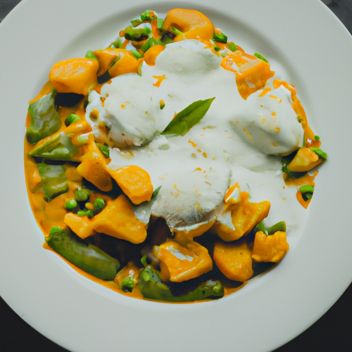 Curry de patates douces et pois chiches au lait de coco