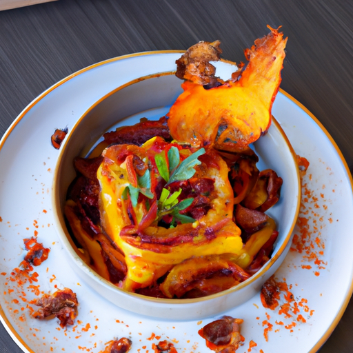 Gratin de potimarron au chorizo croustillant