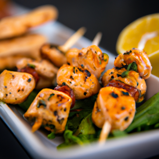 Brochettes de poulet croustillant aux cacahuètes