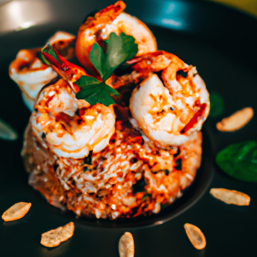 Boules de riz fourrées aux crevettes et sauce piquante
