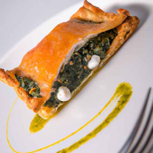 Étoile de saumon en croûte feuilletée au pesto
