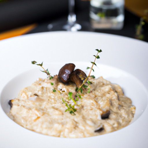 Risotto crémeux aux champignons sauvages et à la truffe
