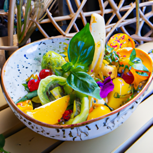 Salade arc-en-ciel aux fruits exotiques