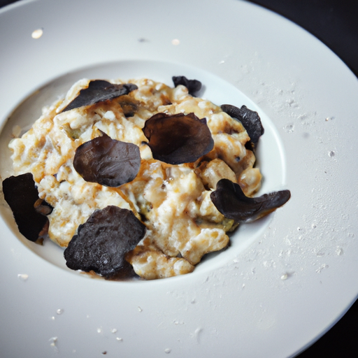 Risotto aux truffes noires et éclats de parmesan