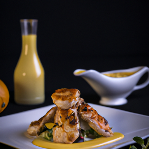 Croustillant de poulet au miel et amandes