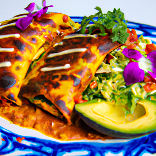 Enchiladas épicées au poulet et salsa mangue-avocat