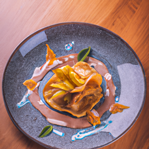 Mille-feuille de crêpes à la pomme et caramel beurre salé