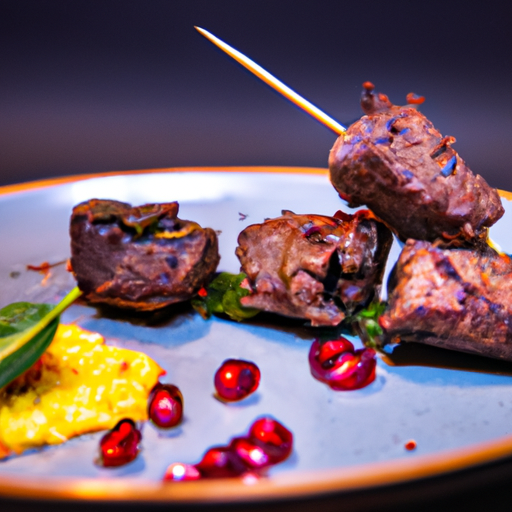 Brochettes de kefta au sumac et grenade