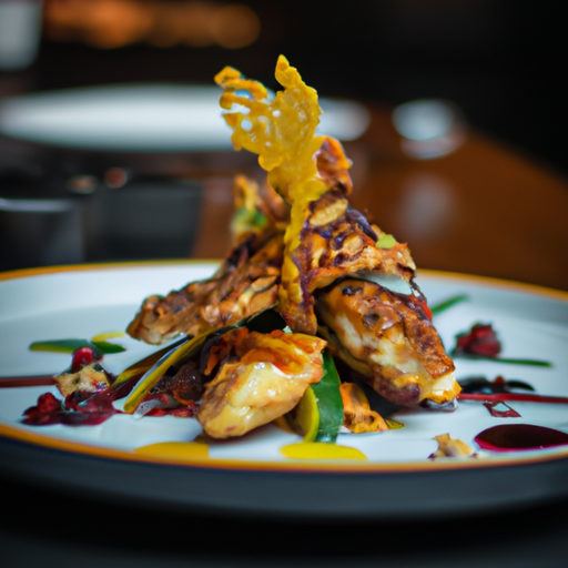 Poulet croustillant au miel et aux noix de pécan