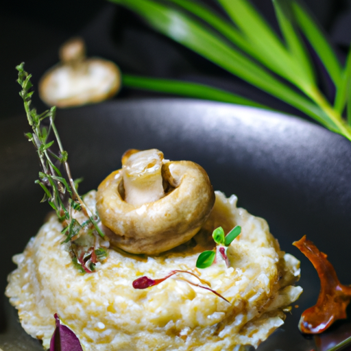 Risotto au safran et aux cèpes