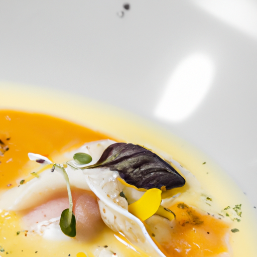 Raviolis de truite fumée et crème de poireaux