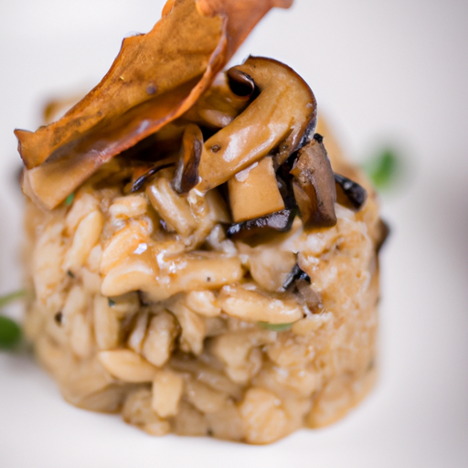 Risotto croquant aux champignons des bois
