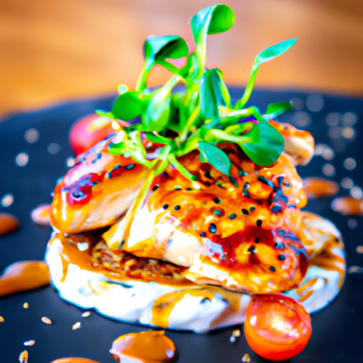 Poulet croustillant au miel et sésame