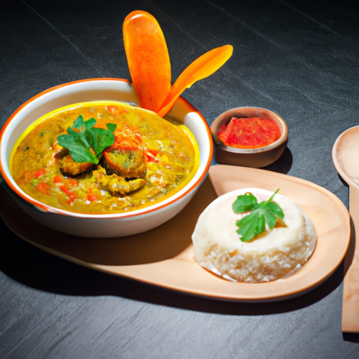 Curry de bananes plantain et lentilles corail