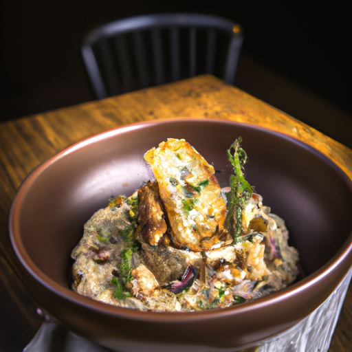 Risotto croustillant aux champignons sauvages