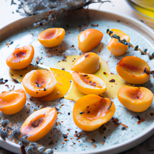 Délice d'abricots rôtis au miel et romarin