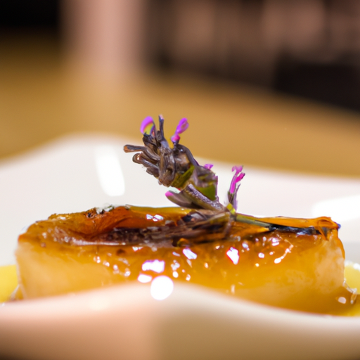 Crème brûlée à la lavande et miel de sarrasin