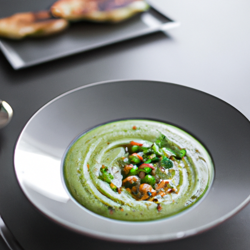 Purée de pois chiches grillés au cumin et coriandre