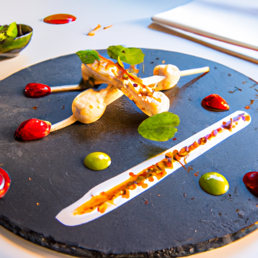 Brochettes de tofu croustillant aux amandes et sauce aux agrumes