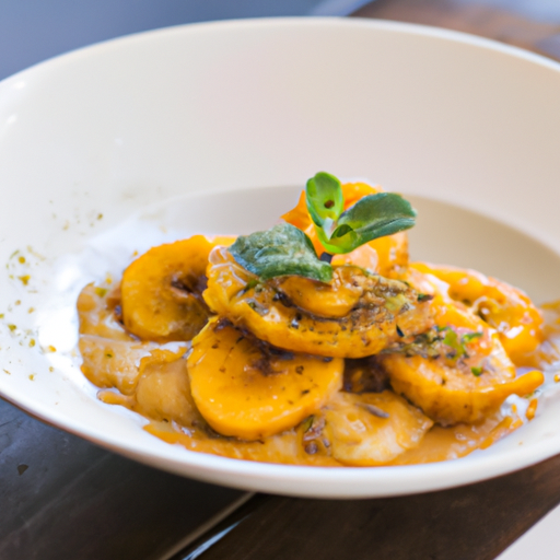 Curry de bananes plantain caramélisées et noix de coco
