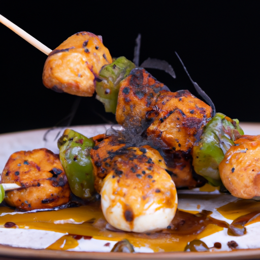 Brochettes de poulet croustillant à la noix de coco