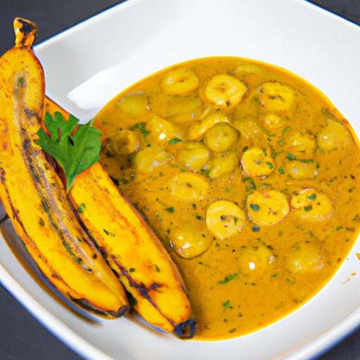 Curry de bananes plantain et pois chiches