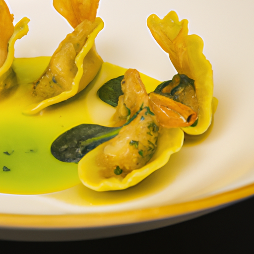 Raviolis croustillants aux crevettes et à la citronnelle