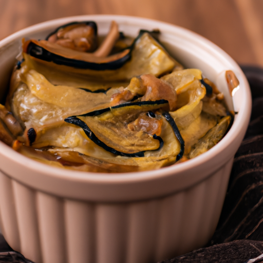 Cassolette hivernale de poireaux et champignons sauvages