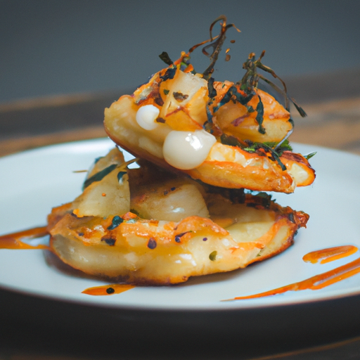 Galettes croustillantes de patate douce et halloumi