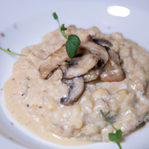 Risotto crémeux aux champignons sauvages et à la truffe