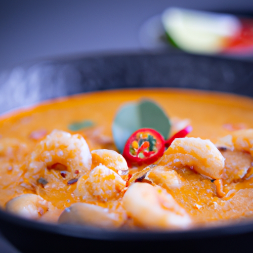 Soupe épicée thaïe aux boulettes de crevettes