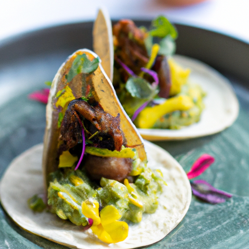Tacos croustillants au canard confit et salsa mangue-avocat