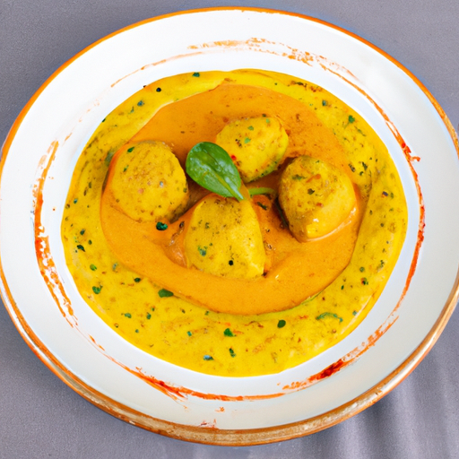 Boulettes de poulet au curry et lait de coco