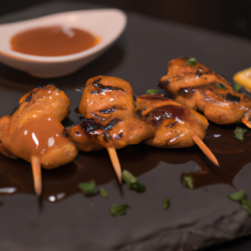 Brochettes de poulet croustillantes aux amandes et miel
