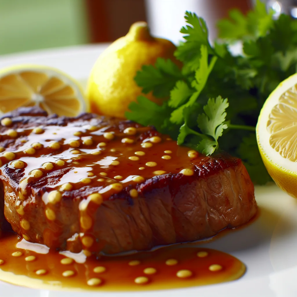 Ribs BBQ Honey Mustard Glazed