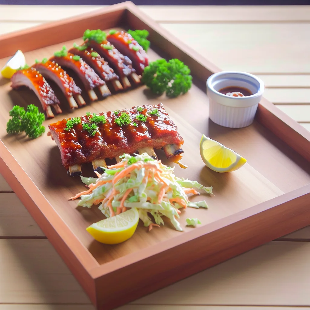 Ribs de Porc Glacées au Miel et Épices