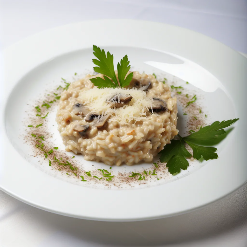 Risotto aux champignons sauvages et parmesan