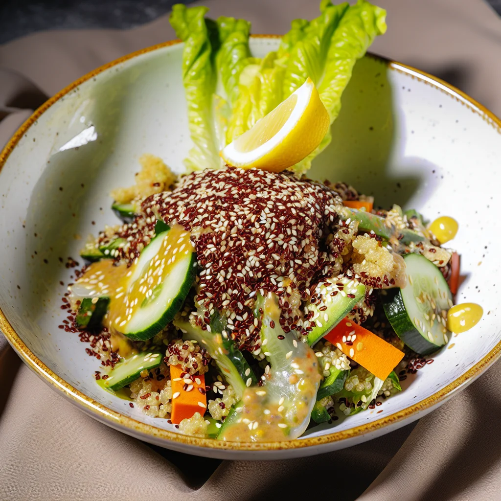 Salade Arc-en-Ciel au Quinoa et Vinaigrette Miel-Citron