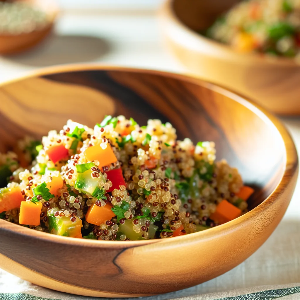 Salade Colorée au Quinoa et Légumes Croquants