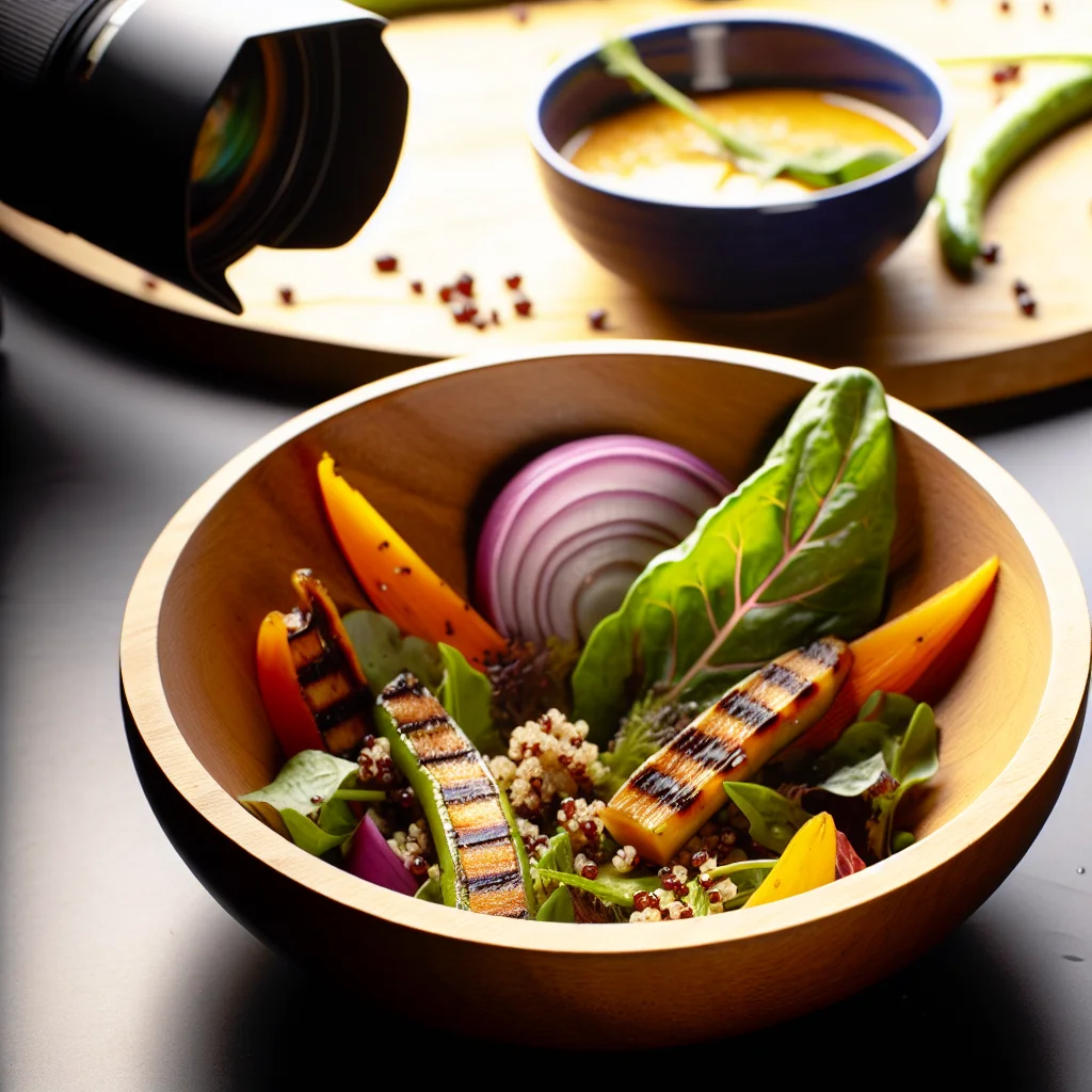 Salade Colorée au Quinoa et Légumes Grillés