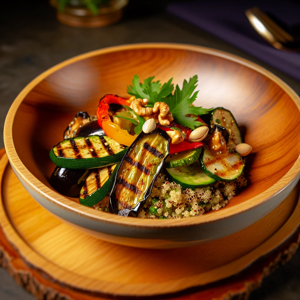 Salade Créative de Quinoa et Légumes Grillés
