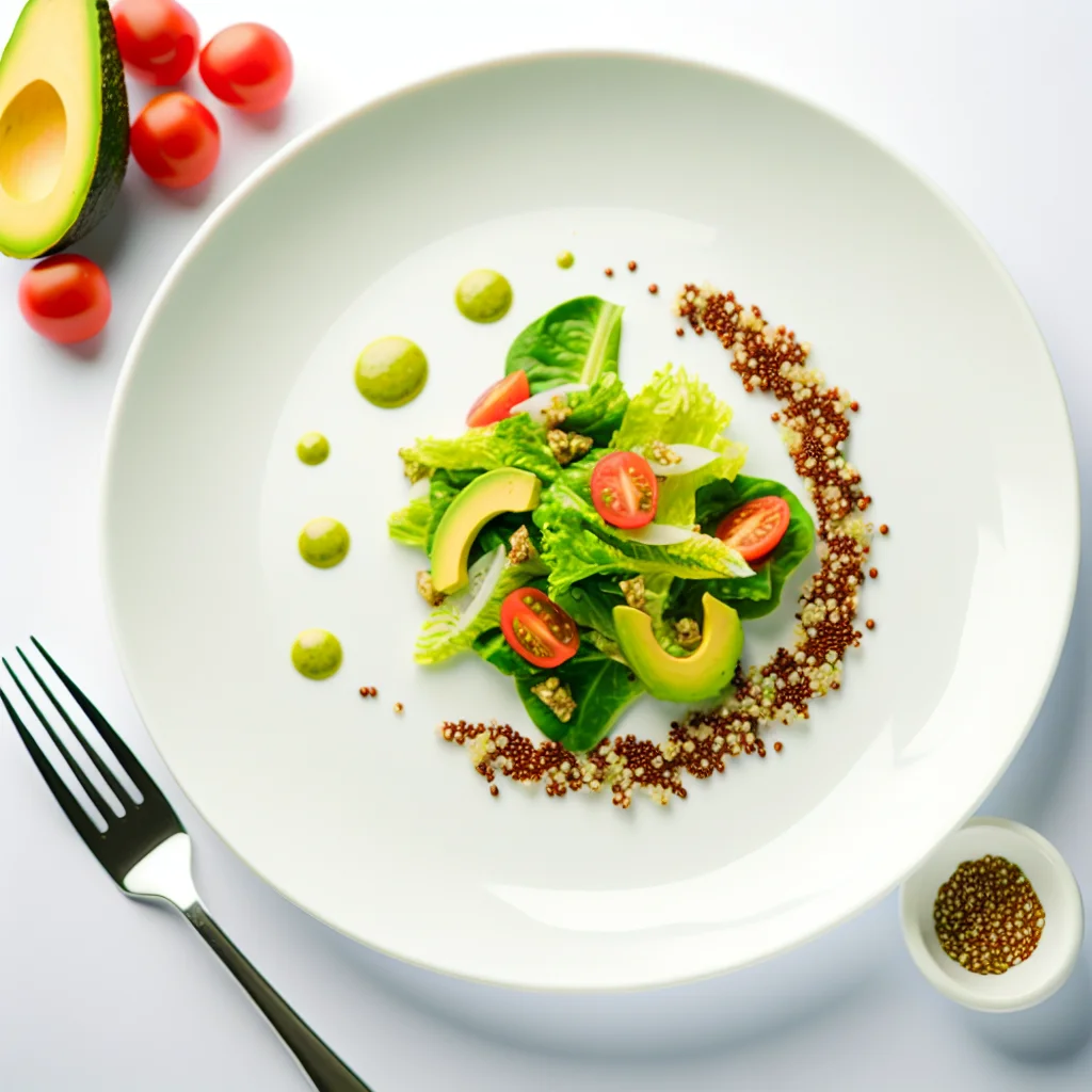 Salade croquante d'été à l'avocat et au quinoa
